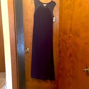 New with tags Jackie Jon New York royal blue beaded gown